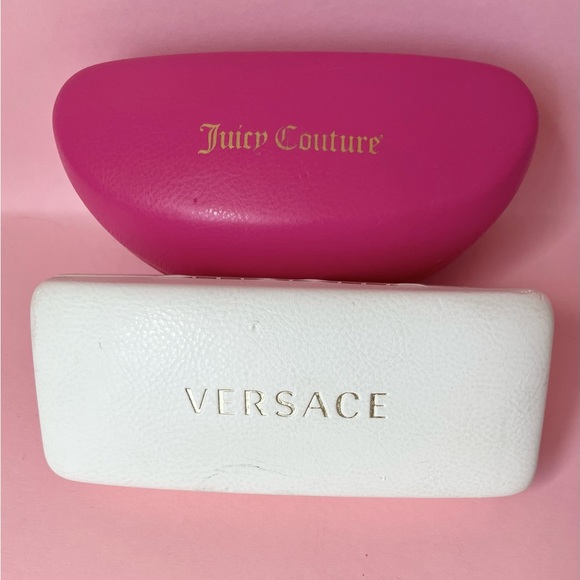 Versace & Juicy Couture Sunglasses Eye Glasses Hard Clamshell Case Lot - Picture 1 of 14